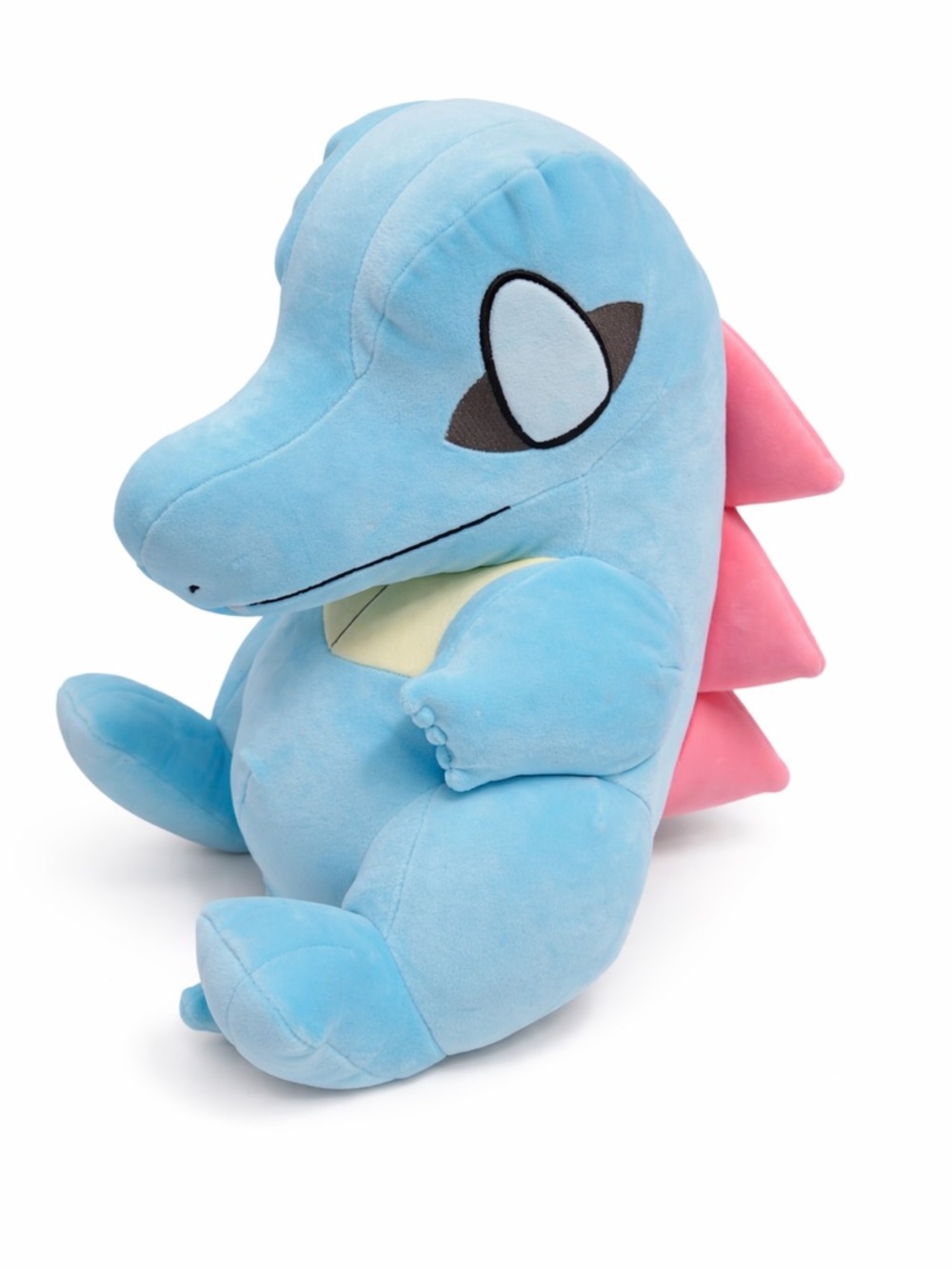 Pokémon Totodile 18” Sleeping Plush Jazwares Official Blue Pink Stuffed Animal